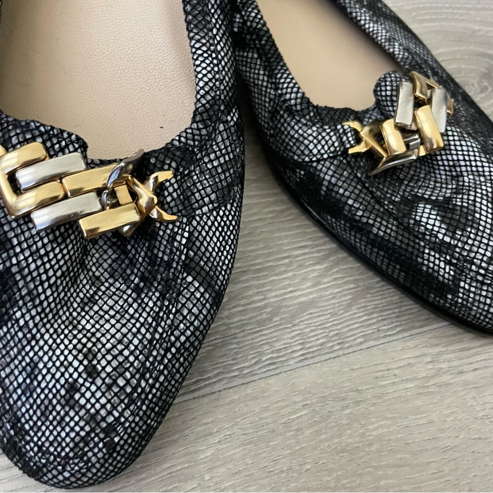 Amalfi by rangoni site black lace loafers flats - Picture 2 of 5